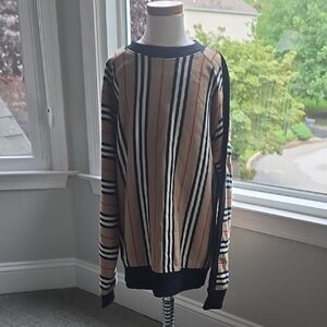 Burberry Multicolor Striped Kids Sweatshirt